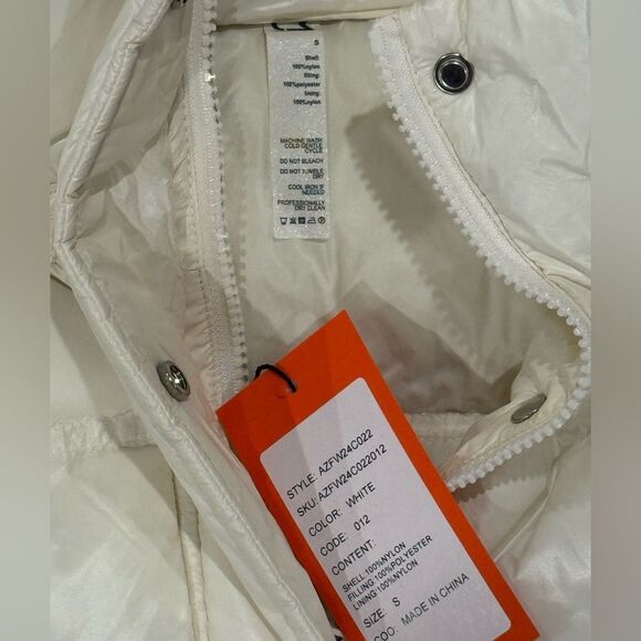 Charm Miles Women's Cream Puffer Jacket NWT - Picture 5 of 10